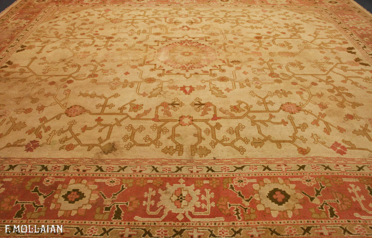 Antique Turkish Ushak (Oushak) Carpet (436x370 cm)